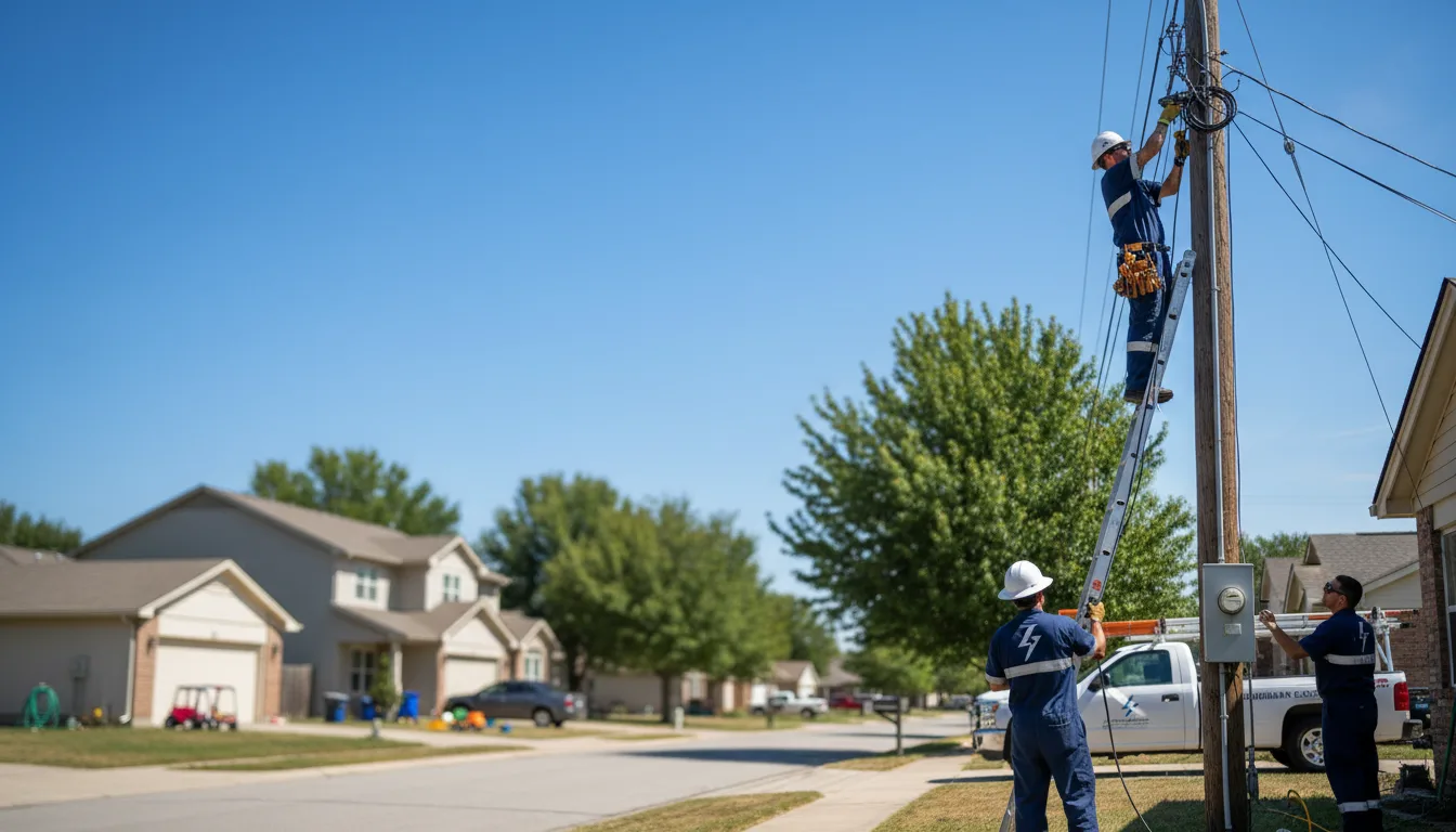 Residential electrician providing installation services in Ohio City, OH